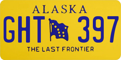 AK license plate GHT397