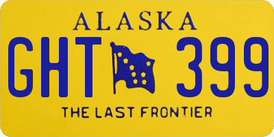 AK license plate GHT399