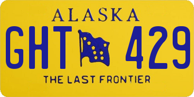 AK license plate GHT429
