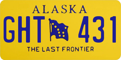 AK license plate GHT431