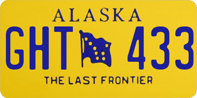 AK license plate GHT433