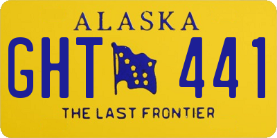 AK license plate GHT441