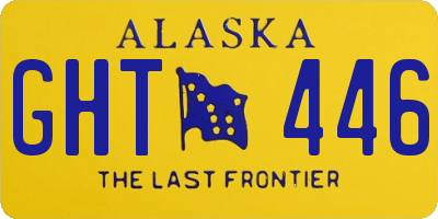 AK license plate GHT446