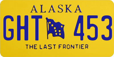 AK license plate GHT453