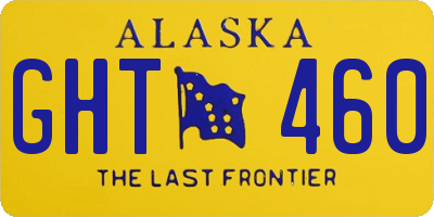 AK license plate GHT460