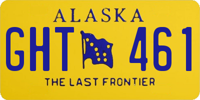 AK license plate GHT461