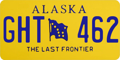 AK license plate GHT462