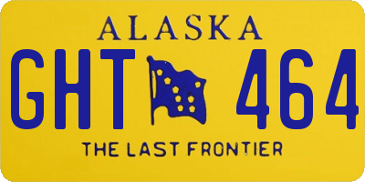 AK license plate GHT464