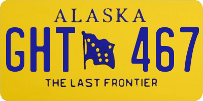 AK license plate GHT467