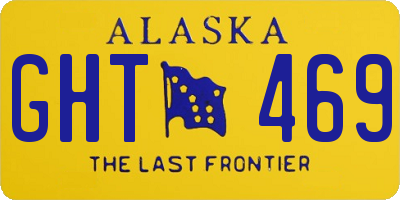 AK license plate GHT469