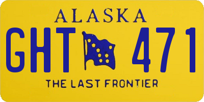 AK license plate GHT471