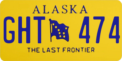 AK license plate GHT474