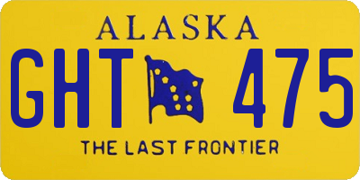 AK license plate GHT475