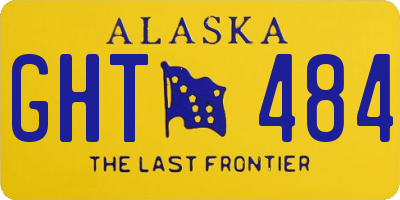 AK license plate GHT484