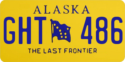 AK license plate GHT486