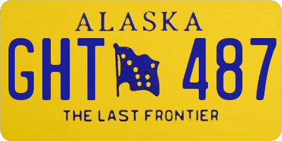 AK license plate GHT487