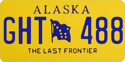 AK license plate GHT488
