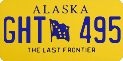 AK license plate GHT495