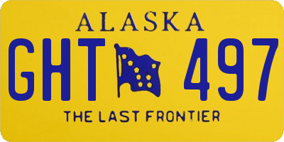 AK license plate GHT497