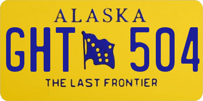 AK license plate GHT504