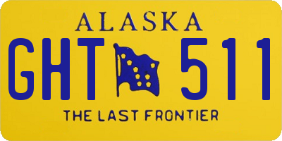 AK license plate GHT511