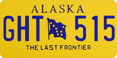AK license plate GHT515