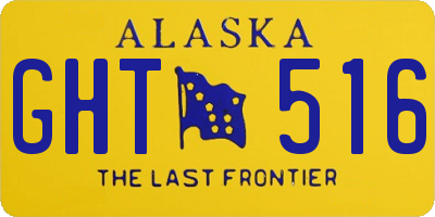 AK license plate GHT516