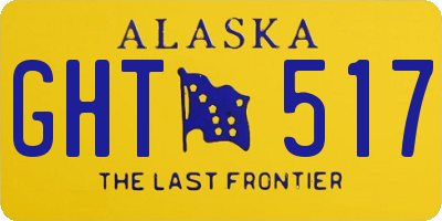 AK license plate GHT517