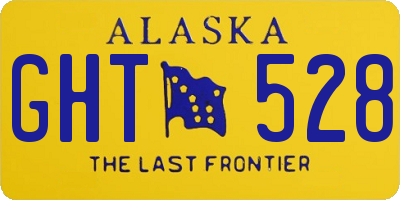 AK license plate GHT528