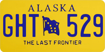 AK license plate GHT529