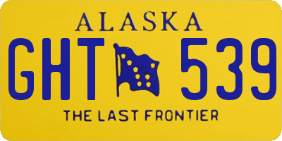 AK license plate GHT539