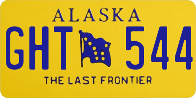 AK license plate GHT544