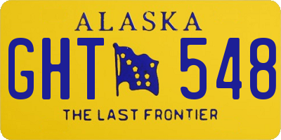 AK license plate GHT548