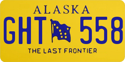 AK license plate GHT558