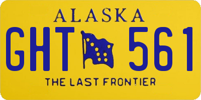 AK license plate GHT561