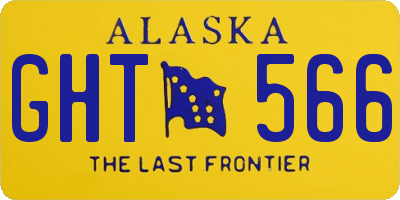 AK license plate GHT566