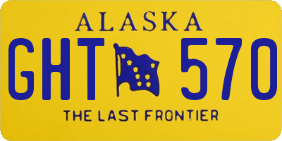 AK license plate GHT570
