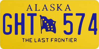 AK license plate GHT574