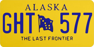 AK license plate GHT577