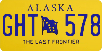 AK license plate GHT578