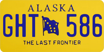 AK license plate GHT586