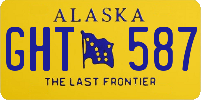 AK license plate GHT587