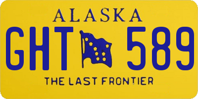 AK license plate GHT589