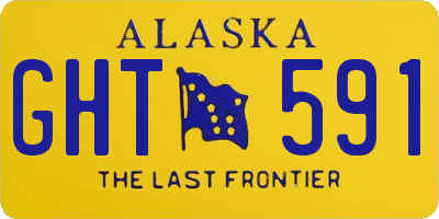 AK license plate GHT591