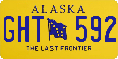 AK license plate GHT592