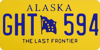 AK license plate GHT594