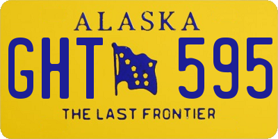 AK license plate GHT595