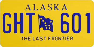 AK license plate GHT601
