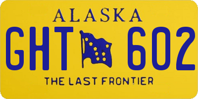 AK license plate GHT602