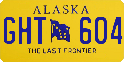 AK license plate GHT604